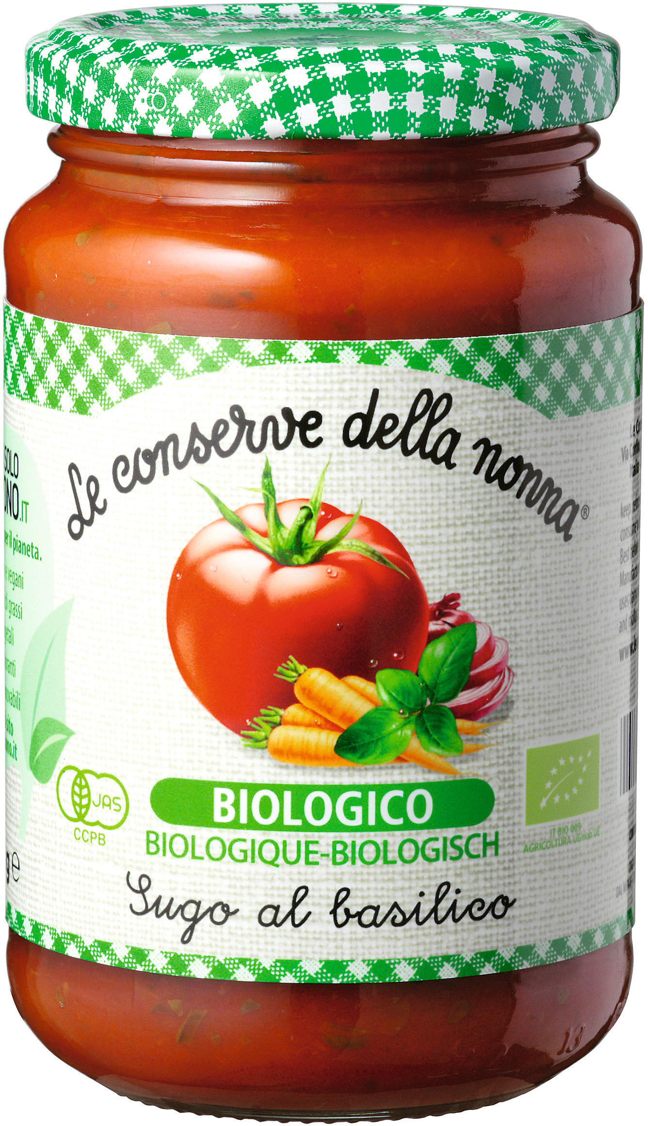 Bio Tomaten Basilikum Sauce