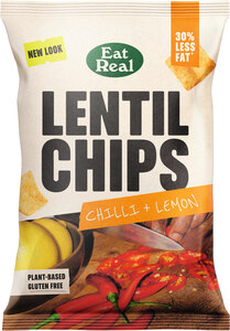 Linsen Chips Chili Zitrone