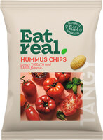 Hummus Chips Tomate Basilikum