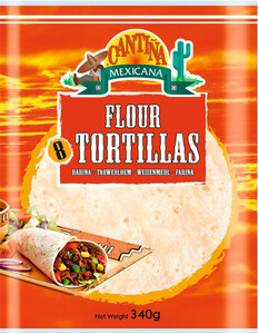 Tortillas de blé 20cm, 8pces