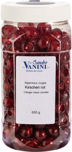 Rote Herzkirschen ganz