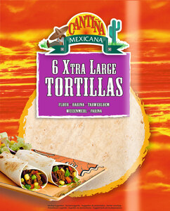 Tortillas de blé 25cm, 6 pces