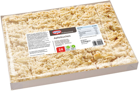 Apfelkuchen geschnitten