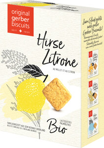 Bio Hirse Zitrone Biscuits