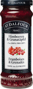 Himbeeren-Granatäpfel