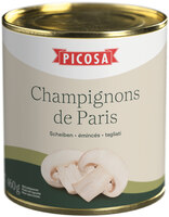 Champignons de Paris Hôtel geschnitten