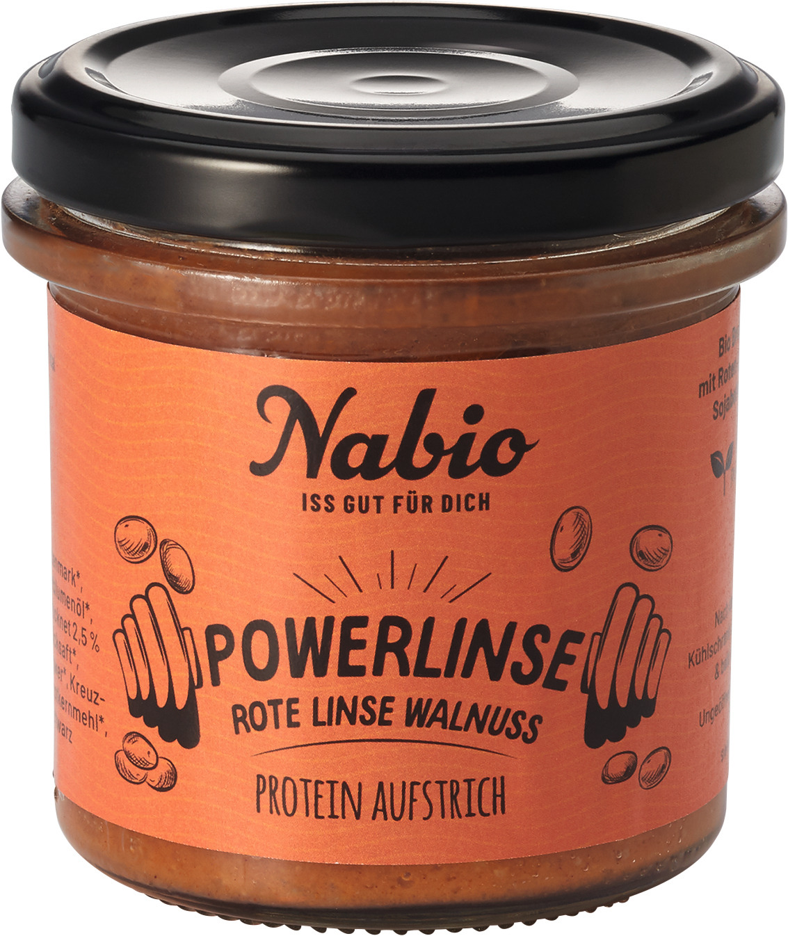 Nabio Red lentil Walnut organic 140 null