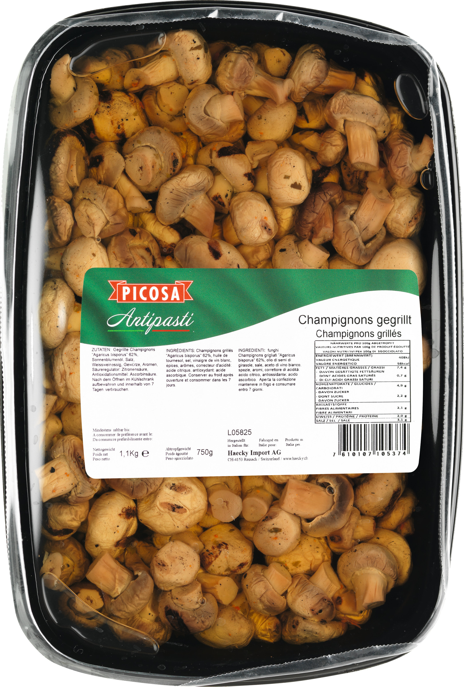 Picosa Mushrooms grilled 750g null