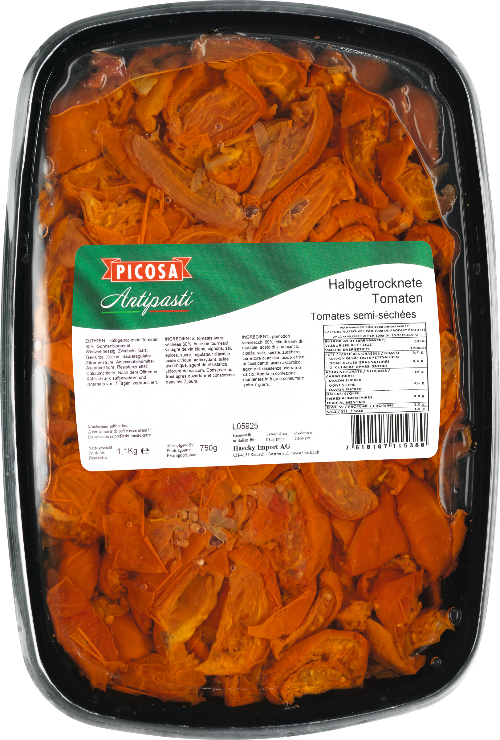 Picosa Semi-dried tomatoes 800g null