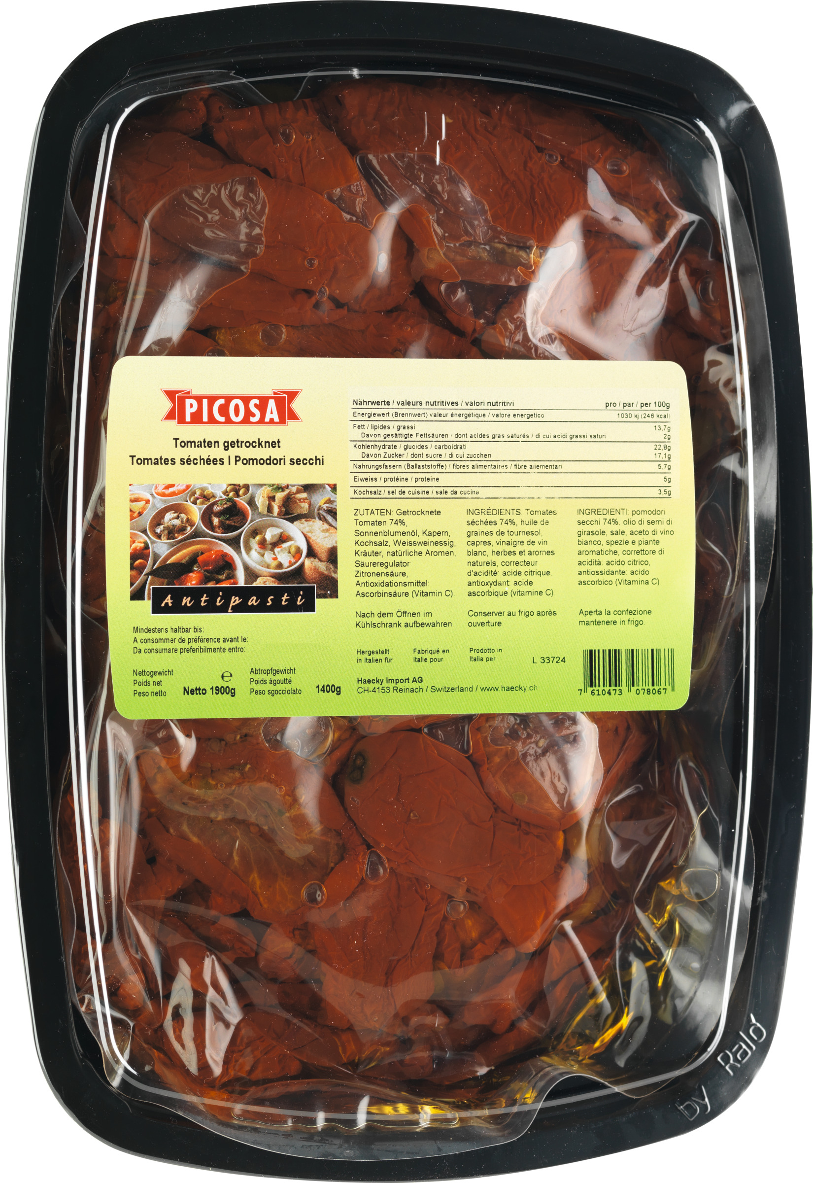 Picosa Tomatoes dried 1400g null